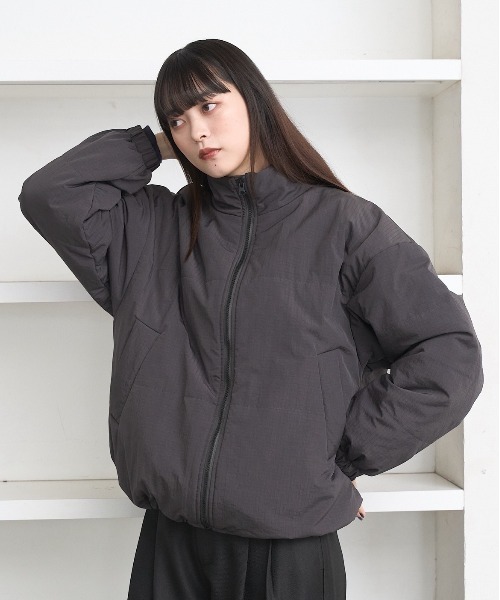Loose ripstop padding blouson / ルーズリップストップ中綿ブルゾン