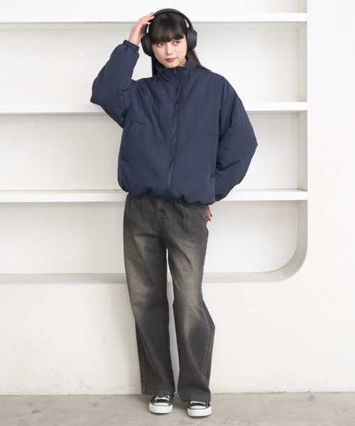 Loose ripstop padding blouson / ルーズリップストップ中綿ブルゾン