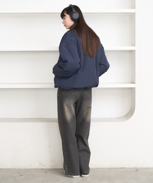 Loose ripstop padding blouson / ルーズリップストップ中綿ブルゾン