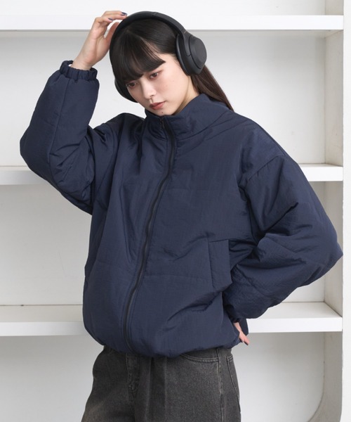 Loose ripstop padding blouson / ルーズリップストップ中綿ブルゾン