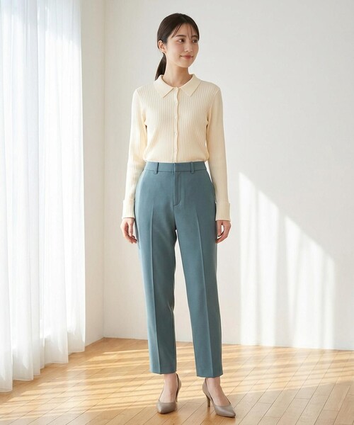 ANY SIS(エニィスィス)の「ビューティサーモ2WAYストレッチ テーパードパンツ(その他パンツ・レディース・ブラック系/ライトグレー系6/ベージュ系/グリーン系/ワイン系/ネイビー系/ライトグレー系3/アイボリー系・SS/SMALL/MS/MEDIUM/LS/L/LARGE)」の9枚目の写真