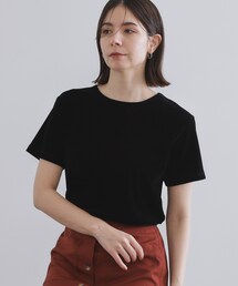 OPAQUE.CLIP（オペークドットクリップ）の「フロッキーチュールTシャツ【洗濯機洗い可】（Tシャツ/カットソー）」