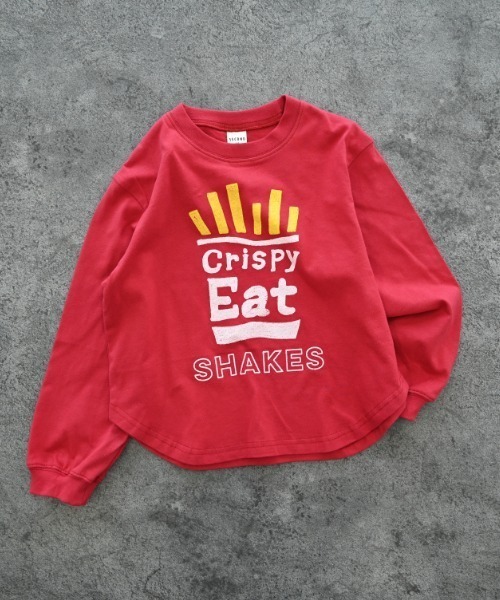 jeans-b 2nd(ジーンズベーセカンド)の「jeans-b 2nd/ジーンズベーセカンド EAT ロングTシャツ(Tシャツ/カットソー・キッズ・サンドベージュ/レッド/ブラック・120cm/130cm/140cm/150cm/160cm/110cm)」の22枚目の写真