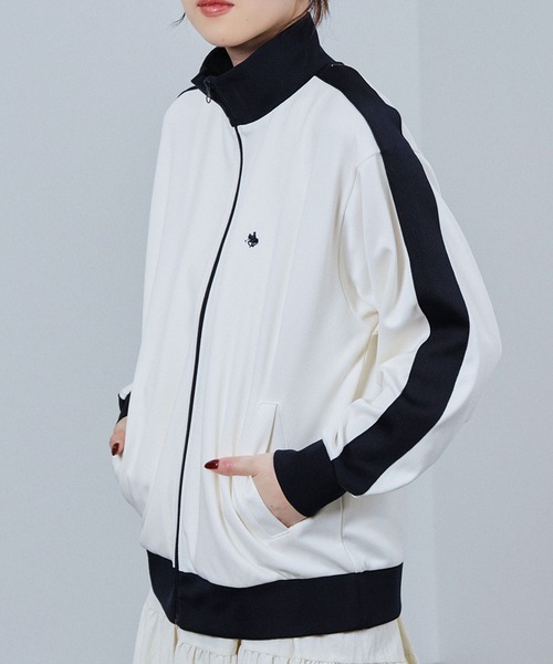 POLO BCS(ポロ ビーシーエス)の「POLO British Country Spirit トラックジャケット(ブルゾン・レディース・ネイビー/ブラック/アイボリー・L/M)」の1枚目の写真