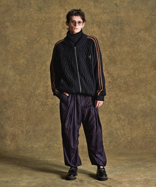 glamb（グラム）の「Knit Line Jersey / ニットラインジャージー（ニット/セーター・メンズ・ブラック/ブルー・M/L）」の22枚目の写真