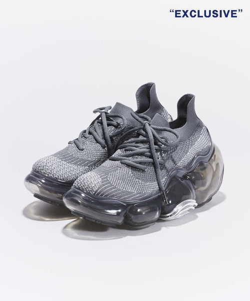 grounds MOOPIE 厚底スニーカー ブラッ grounds スニーカー 「grounds/グラウンズ」MOOPIE GLITTER for