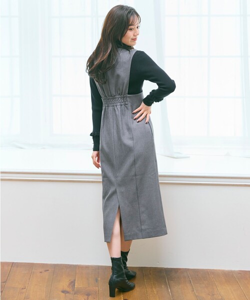 Feroux（フェルゥ）の「美シルエットレース ジャンパースカート（スカート・レディース・ホワイト系2/グレー系・MEDIUM/SMALL）」の6枚目の写真