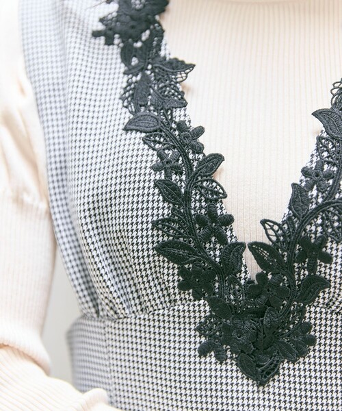 Feroux（フェルゥ）の「美シルエットレース ジャンパースカート（スカート・レディース・ホワイト系2/グレー系・MEDIUM/SMALL）」の10枚目の写真