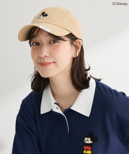 Disney（ディズニー）の「Mickey friend / バッジ付きCAP（キャップ・レディース・ベージュ・FREE）」の5枚目の写真