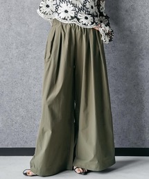 スカーフ付きミリタリーワイドパンツ