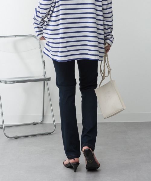 RCD(アールシーディー)の「ストレッチデニムウエストゴムスリムパンツ(デニムパンツ・レディース・ワンウォッシュ/ブルー/ネイビー・L/M/3L/LL/4L)」の12枚目の写真