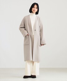 BEAMS WOMEN｜ビームスウィメンのノーカラーコート通販 - ZOZOTOWN
