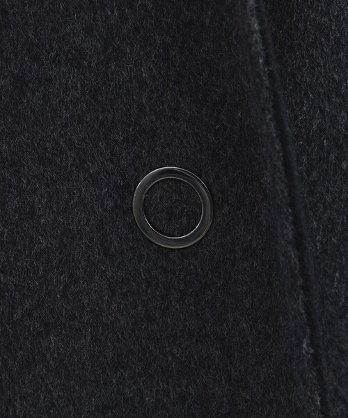 Demi-Luxe BEAMS（デミルクス ビームス）の「【1/9値下げ】【ビームスの百名品】リバー Vネック ロングコート（ノーカラーコート・レディース・チャコールグレー/ベージュ・34/36/38）」の14枚目の写真