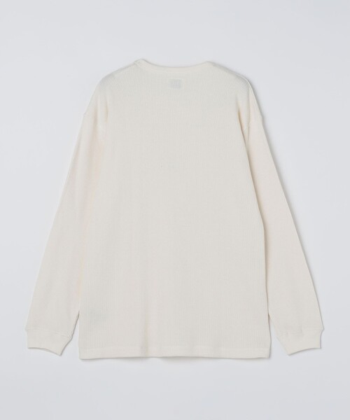 SHIPS（シップス）の「SHIPS: AUTHENTIC ベーシック ワッフル ロングスリーブ Tシャツ（Tシャツ/カットソー・メンズ・グレー/ブラック/ホワイト・SMALL/MEDIUM/LARGE/X-LARGE）」の8枚目の写真