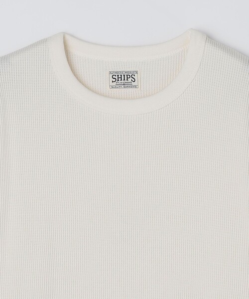 SHIPS（シップス）の「SHIPS: AUTHENTIC ベーシック ワッフル ロングスリーブ Tシャツ（Tシャツ/カットソー・メンズ・グレー/ブラック/ホワイト・SMALL/MEDIUM/LARGE/X-LARGE）」の9枚目の写真