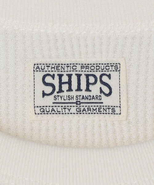 SHIPS（シップス）の「SHIPS: AUTHENTIC ベーシック ワッフル ロングスリーブ Tシャツ（Tシャツ/カットソー・メンズ・グレー/ブラック/ホワイト・SMALL/MEDIUM/LARGE/X-LARGE）」の10枚目の写真