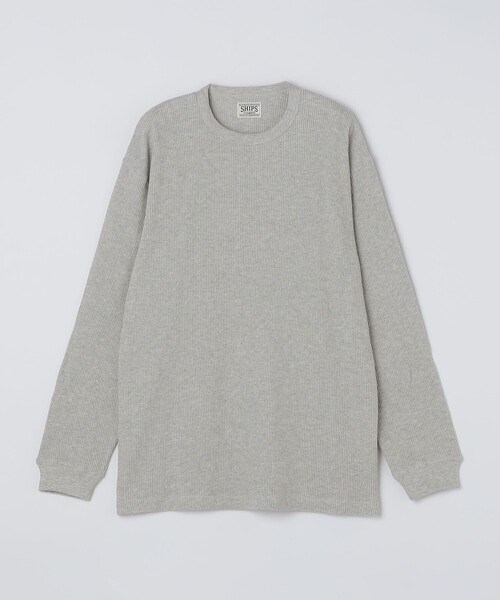SHIPS（シップス）の「SHIPS: AUTHENTIC ベーシック ワッフル ロングスリーブ Tシャツ（Tシャツ/カットソー・メンズ・グレー/ブラック/ホワイト・SMALL/MEDIUM/LARGE/X-LARGE）」の13枚目の写真