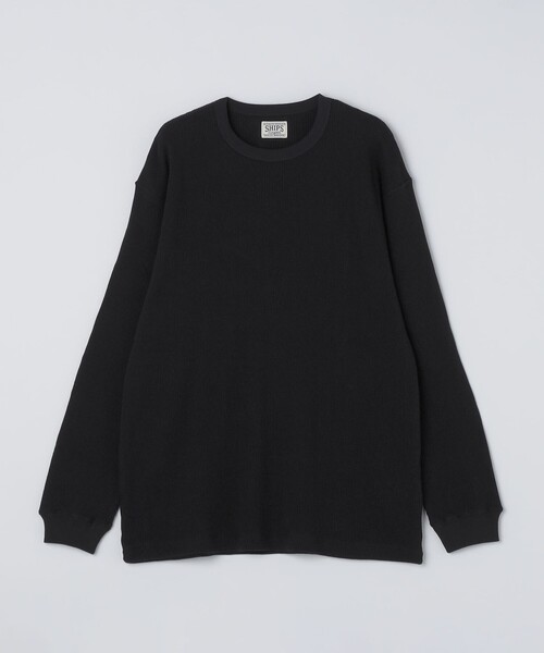 SHIPS: AUTHENTIC ベーシック ワッフル ロングスリーブ Tシャツ（T