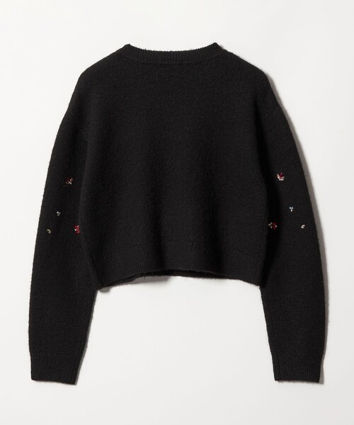 EMMEL REFINES（エメルリファインズ）の「＜EMMEL REFINES＞EM HW フラッフィー ビジュー ニット プルオーバー（ニット/セーター・レディース・ブラック/ホワイト・FREE）」の14枚目の写真