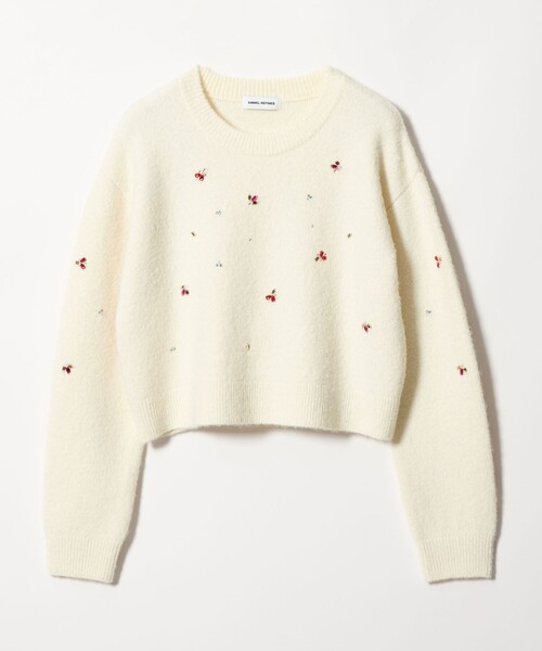 EMMEL REFINES（エメルリファインズ）の「＜EMMEL REFINES＞EM HW フラッフィー ビジュー ニット プルオーバー（ニット/セーター・レディース・ブラック/ホワイト・FREE）」の17枚目の写真