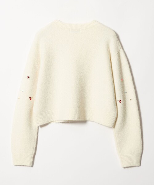 EMMEL REFINES（エメルリファインズ）の「＜EMMEL REFINES＞EM HW フラッフィー ビジュー ニット プルオーバー（ニット/セーター・レディース・ブラック/ホワイト・FREE）」の18枚目の写真