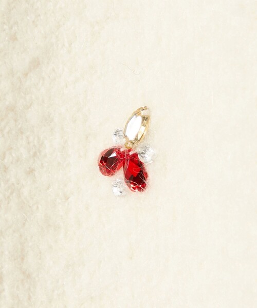 EMMEL REFINES（エメルリファインズ）の「＜EMMEL REFINES＞EM HW フラッフィー ビジュー ニット プルオーバー（ニット/セーター・レディース・ブラック/ホワイト・FREE）」の21枚目の写真