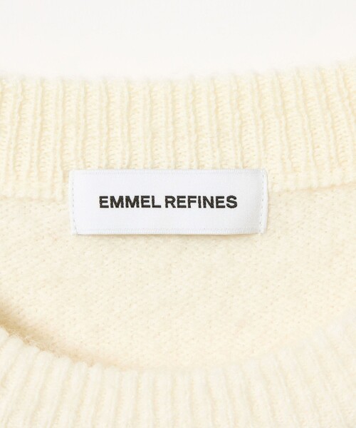 EMMEL REFINES（エメルリファインズ）の「＜EMMEL REFINES＞EM HW フラッフィー ビジュー ニット プルオーバー（ニット/セーター・レディース・ブラック/ホワイト・FREE）」の22枚目の写真