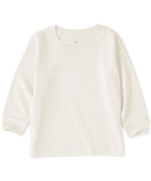 無印良品 | ベビー　あたまするっと　両面起毛クルーネック長袖Ｔシャツ(Tシャツ/カットソー)