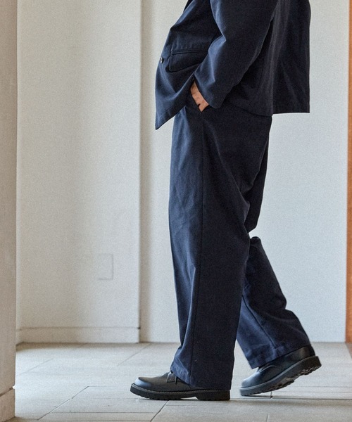 niko and...(ニコアンド)の「ワンタックストレートスラックス(スラックス・メンズ・ネイビー/ベージュ・MEDIUM/LARGE)」の7枚目の写真