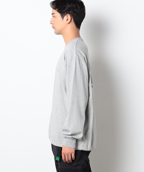 NANGA(ナンガ)の「NANGA×GrandPARK/ナンガ×グランドパーク別注バックプリントドローコードロングスリーブTシャツ(Tシャツ/カットソー・メンズ・グレー/ホワイト/ブラック・LARGE/MEDIUM/SMALL)」の4枚目の写真