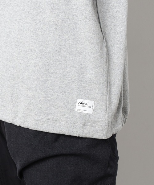 NANGA(ナンガ)の「NANGA×GrandPARK/ナンガ×グランドパーク別注バックプリントドローコードロングスリーブTシャツ(Tシャツ/カットソー・メンズ・グレー/ホワイト/ブラック・LARGE/MEDIUM/SMALL)」の8枚目の写真