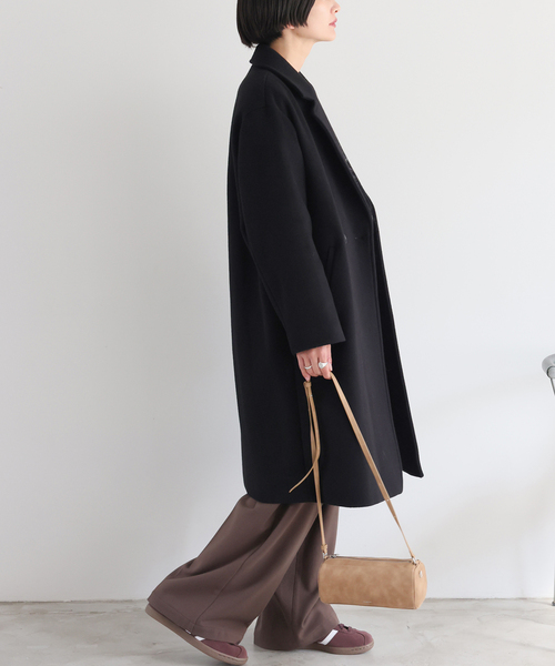 JOURNAL STANDARD relume(ジャーナルスタンダード レリューム)の「《追加》スーパーファインビーバーチェスターコート(チェスターコート・レディース・チャコールグレー/ブラック・38/36)」の12枚目の写真