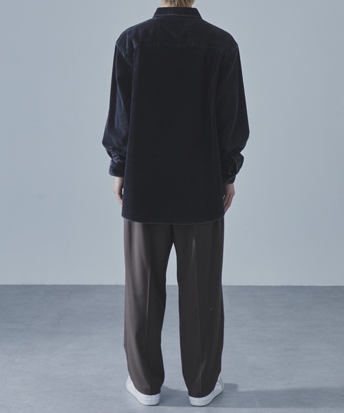 SLICK（スリック）の「【SLICK/スリック】Sulfur-Dyed Corduroy Regular Shirt/サルファーダイコーデュロイレギュラーカラーシャツ / ヴィンテージ（シャツ/ブラウス・メンズ・ブラック/ブラウン・1/2/3）」の13枚目の写真