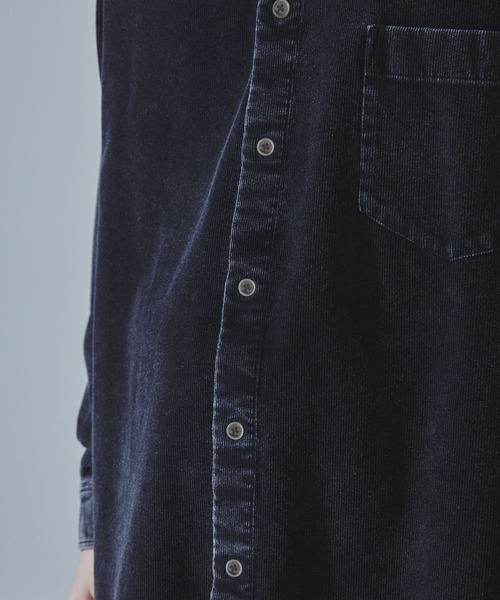 SLICK（スリック）の「【SLICK/スリック】Sulfur-Dyed Corduroy Regular Shirt/サルファーダイコーデュロイレギュラーカラーシャツ / ヴィンテージ（シャツ/ブラウス・メンズ・ブラック/ブラウン・1/2/3）」の17枚目の写真