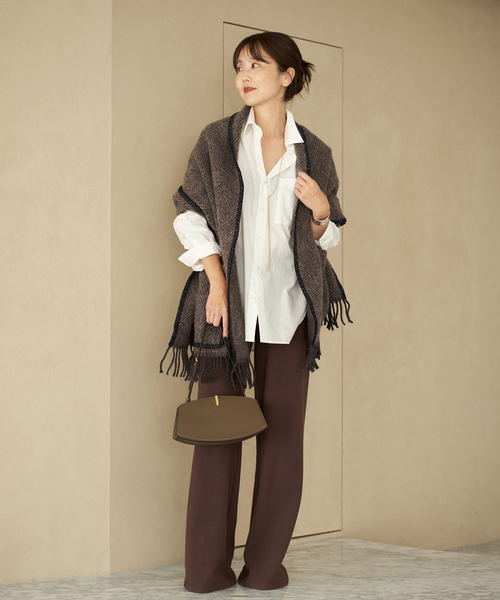 plage(プラージュ)の「LAPUAN KANKURIT / ラプアンカンクリ POCKET SHAWL MARIA ショール(ストール/ショール・レディース・ブラウン・FREE)」の5枚目の写真