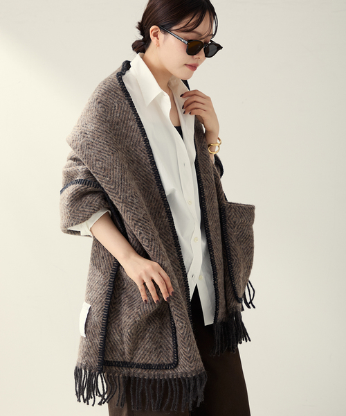 【最終値下げ】plage LAPUANKANKURIT POCKET ショール LAPUAN KANKURIT / ラプアンカンクリ POCKET SHAWL MARIA