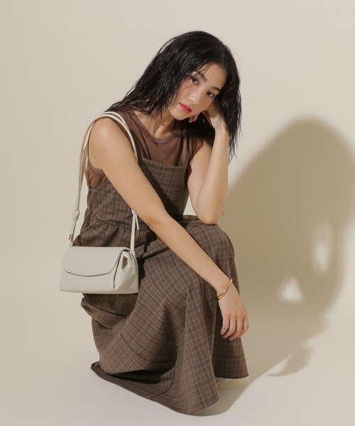 GLOBAL WORK（グローバルワーク）の「ティアードキャミワンピース/599690（ワンピース・レディース・チェック/ブラック・FREE）」の16枚目の写真