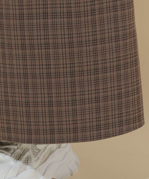 GLOBAL WORK（グローバルワーク）の「ティアードキャミワンピース/599690（ワンピース・レディース・チェック/ブラック・FREE）」の7枚目の写真