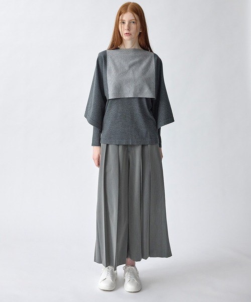 ATSURO TAYAMA(アツロウタヤマ)の「タックフレアパンツ(その他パンツ・レディース・グレー/ブラック・M/L)」の8枚目の写真