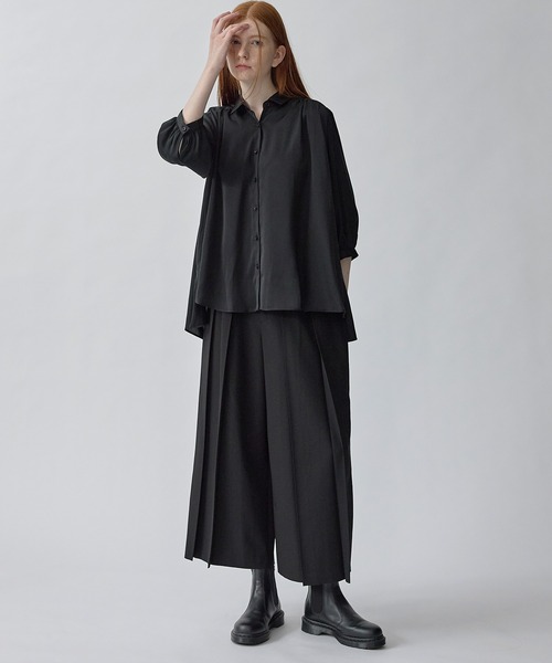 ATSURO TAYAMA(アツロウタヤマ)の「タックフレアパンツ(その他パンツ・レディース・グレー/ブラック・M/L)」の16枚目の写真