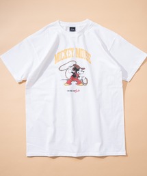 【Disney】カウボーイ ミッキー グーフィー プリント/半袖Tシャツ/ディズニー