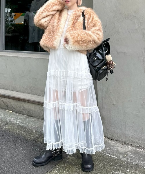 Alley Tokyo（アリートーキョー）の「ダメージBIGロンT（Tシャツ/カットソー・レディース・オフホワイト/スミクロ/ピンク・FREE）」の21枚目の写真