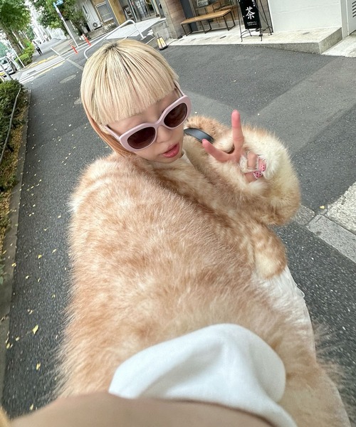 Alley Tokyo（アリートーキョー）の「ダメージBIGロンT（Tシャツ/カットソー・レディース・オフホワイト/スミクロ/ピンク・FREE）」の17枚目の写真