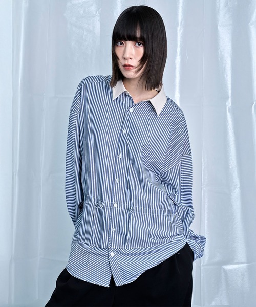 [Nora Lily] Fake Layered Shirt — имитация многослойной рубашки