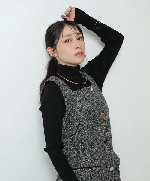 スクエアネックミニジャンスカ（ワンピース）｜Apuweiser-riche