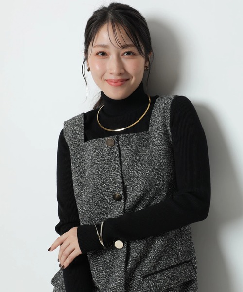 スクエアネックミニジャンスカ（ワンピース）｜Apuweiser-riche