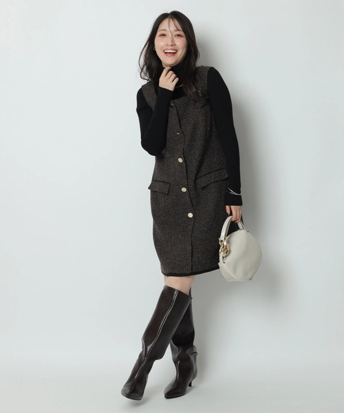 スクエアネックミニジャンスカ（ワンピース）｜Apuweiser-riche