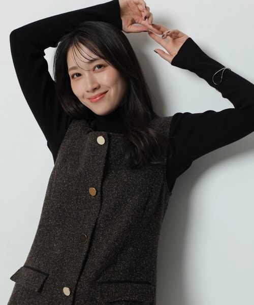 スクエアネックミニジャンスカ（ワンピース）｜Apuweiser-riche