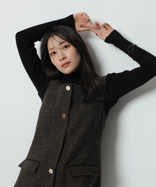 スクエアネックミニジャンスカ（ワンピース）｜Apuweiser-riche