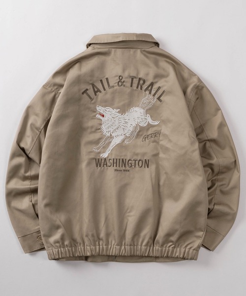 ブルゾン 「GERRY/ジェリー」ツイル 刺繍 ジャケット／ベトジャン セール】【70】【GERRY/ジェリー】ツイル バック刺繍 ジャケット